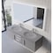 Castello Usa Thames 60-inch Gray Vanity Set with Gray Top and Chrome Handles CB-MC-60G-CHR-20146-GR - alternate 6